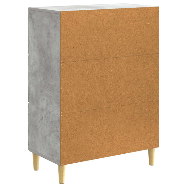Sivupöytä Betoninharmaa 66 x 34,5 x 90 cm Tekninen puu