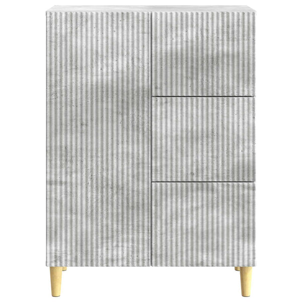 Sivupöytä Betoninharmaa 66 x 34,5 x 90 cm Tekninen puu