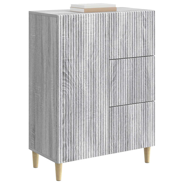 Sivupöytä Harmaa sonoma 66 x 34,5 x 90 cm Tekninen puu