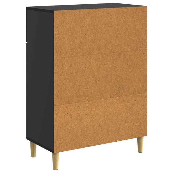 Sivupöytä laatikon kanssa Musta 66 x 34,5 x 90 cm Tekninen puu