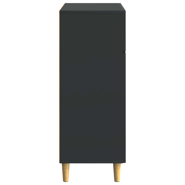 Sivupöytä laatikon kanssa Musta 66 x 34,5 x 90 cm Tekninen puu