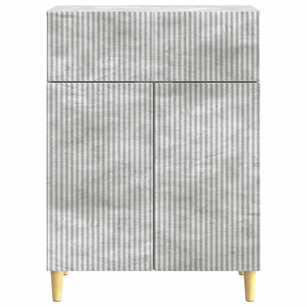Sivupöytä Betoninharmaa 66 x 34,5 x 90 cm Tekninen puu