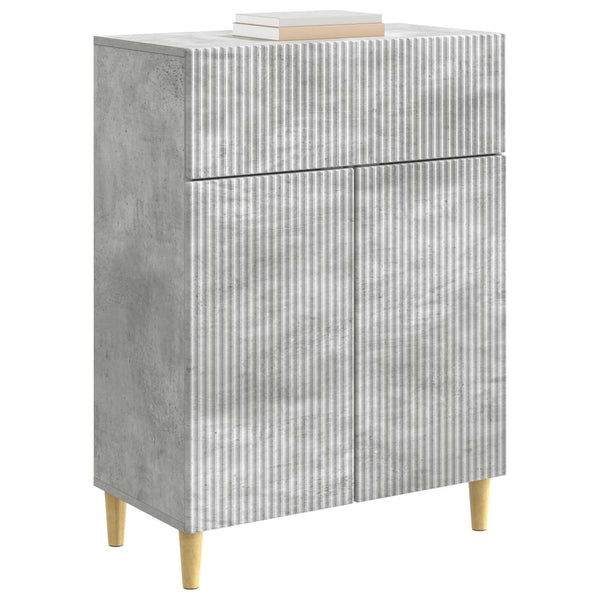 Sivupöytä Betoninharmaa 66 x 34,5 x 90 cm Tekninen puu