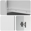 Sivupöytä Korkeakiiltoinen valkoinen 66 x 34,5 x 90 cm
