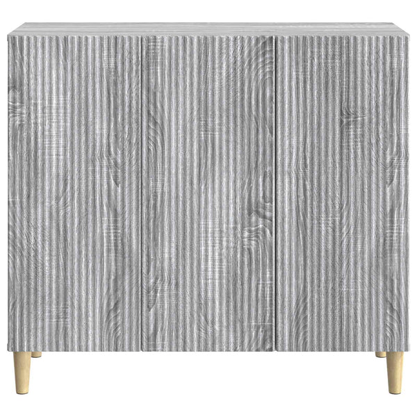 Sivupöytä Harmaa sonoma 89 x 34,5 x 80 cm Tekninen puu