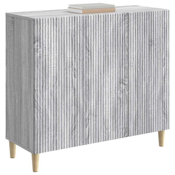 Sivupöytä Harmaa sonoma 89 x 34,5 x 80 cm Tekninen puu