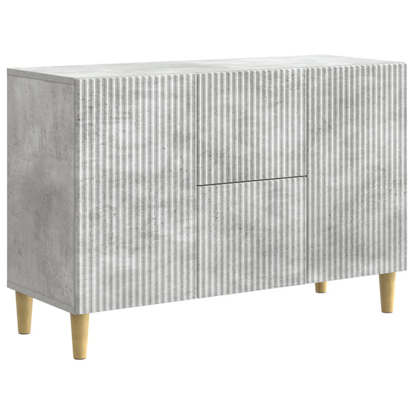 Sivupöytä Betoninharmaa 89 x 34,5 x 60 cm Tekninen puu