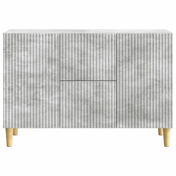 Sivupöytä Betoninharmaa 89 x 34,5 x 60 cm Tekninen puu