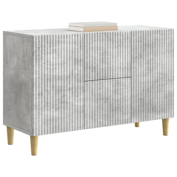Sivupöytä Betoninharmaa 89 x 34,5 x 60 cm Tekninen puu