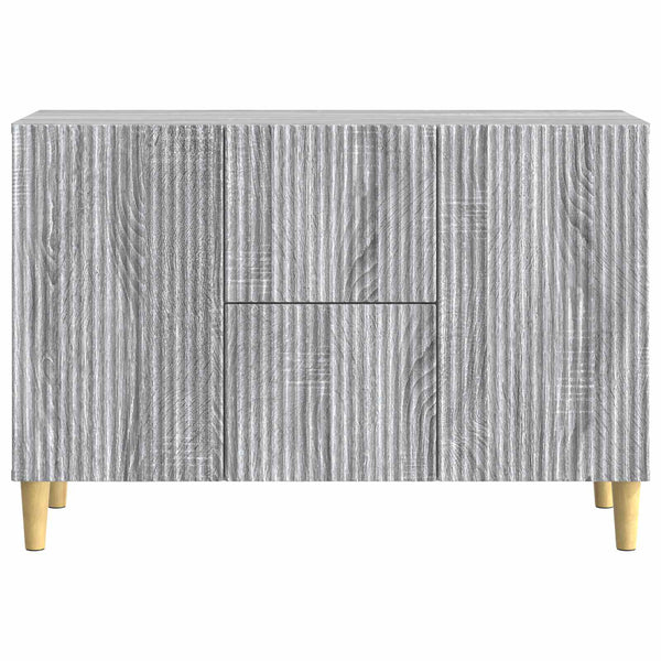 Sivupöytä Harmaa sonoma 89 x 34,5 x 60 cm Tekninen puu