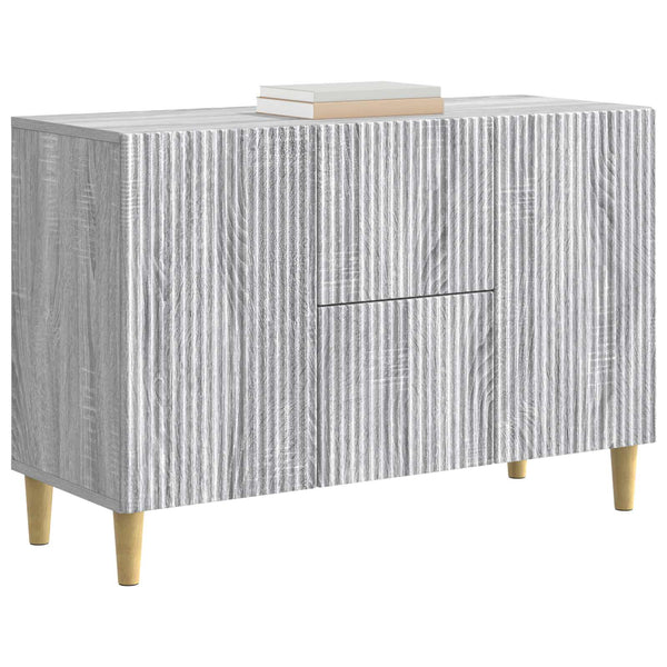 Sivupöytä Harmaa sonoma 89 x 34,5 x 60 cm Tekninen puu