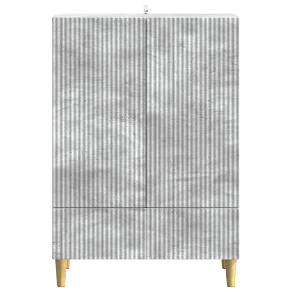 Sivupöytä Betoninharmaa 66 x 34,5 x 95 cm Tekninen puu