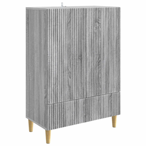 Sivupöytä Harmaa sonoma 66 x 34,5 x 95 cm Tekninen puu