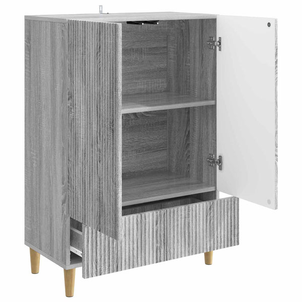 Sivupöytä Harmaa sonoma 66 x 34,5 x 95 cm Tekninen puu