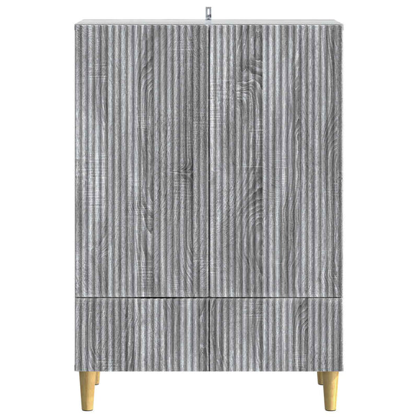 Sivupöytä Harmaa sonoma 66 x 34,5 x 95 cm Tekninen puu