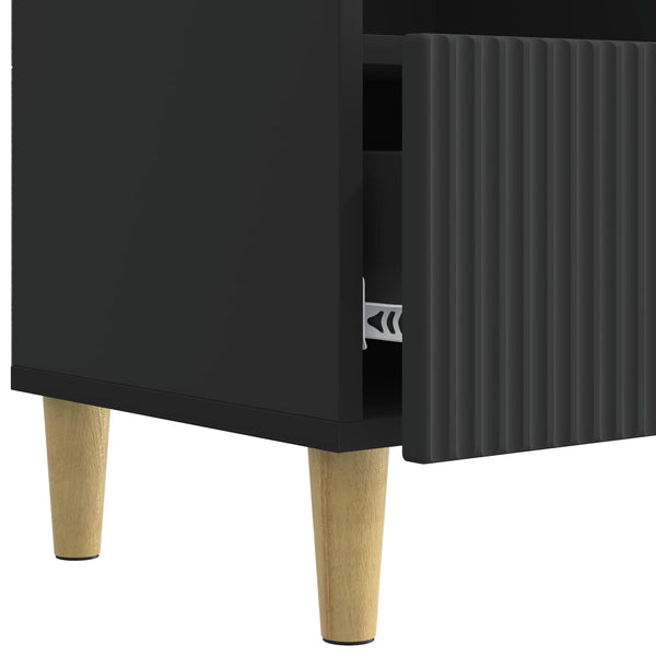 TV-kaappi 102 x 34,5 x 50 cm Musta Tekninen puu