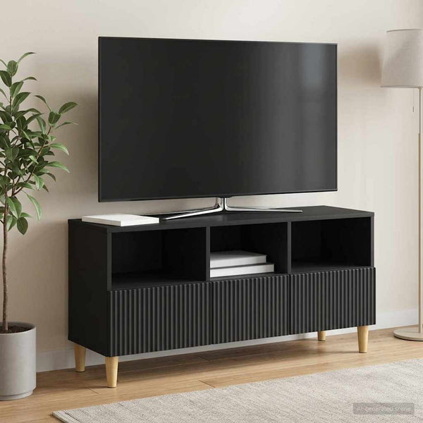 TV-kaappi 102 x 34,5 x 50 cm Musta Tekninen puu