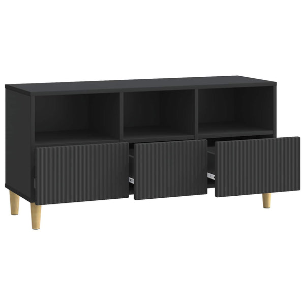 TV-kaappi 102 x 34,5 x 50 cm Musta Tekninen puu