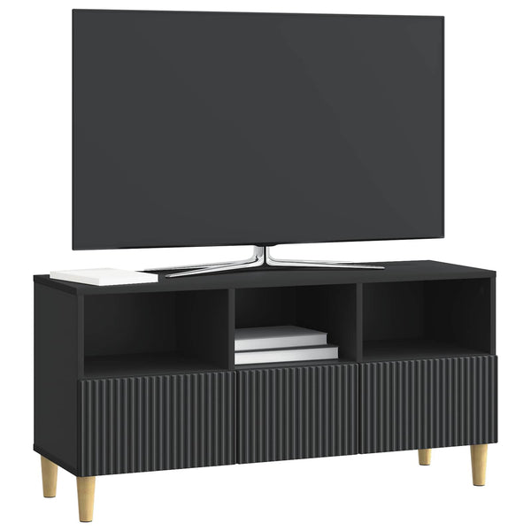 TV-kaappi 102 x 34,5 x 50 cm Musta Tekninen puu