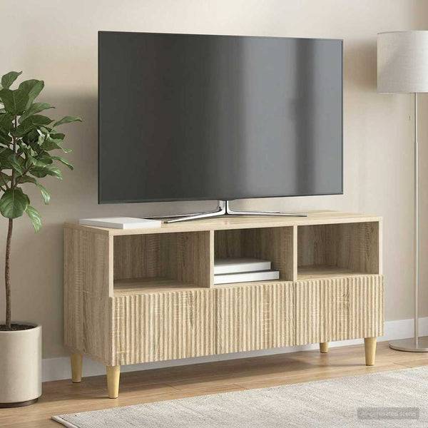 TV-kaappi 102 x 34,5 x 50 cm Sonoma-tammi Tekninen puu
