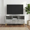TV-kaappi 102 x 34,5 x 50 cm Betoninharmaa Tekninen puu