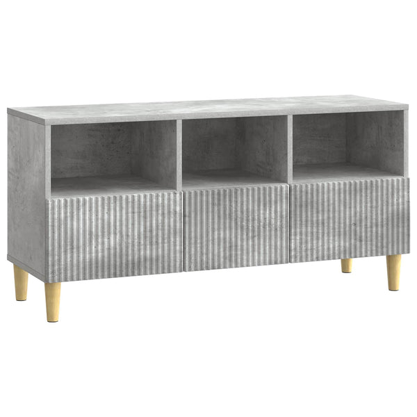 TV-kaappi 102 x 34,5 x 50 cm Betoninharmaa Tekninen puu