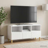 TV-kaappi 102 x 34,5 x 50 cm Korkeakiiltoinen valkoinen