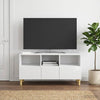 TV-kaappi 102 x 34,5 x 50 cm Korkeakiiltoinen valkoinen