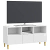 TV-kaappi 102 x 34,5 x 50 cm Korkeakiiltoinen valkoinen