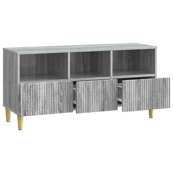 TV-kaappi 102 x 34,5 x 50 cm Harmaa sonoma Tekninen puu