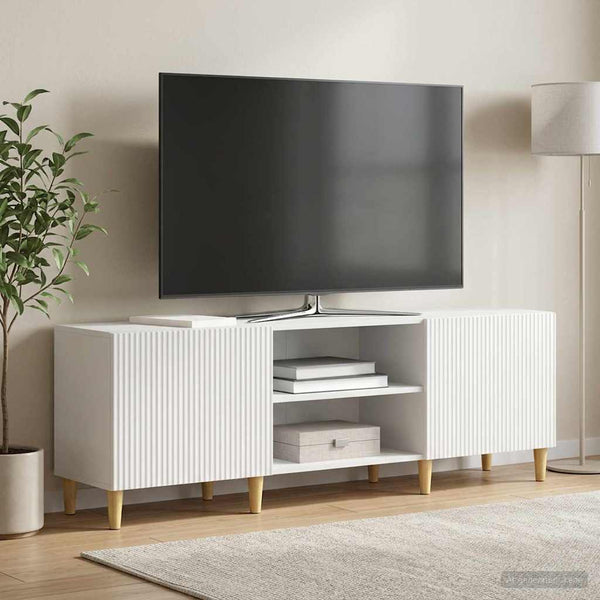 TV-kaappi valkoinen 150 x 31 x 50 cm Tekninen puu