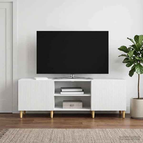TV-kaappi valkoinen 150 x 31 x 50 cm Tekninen puu