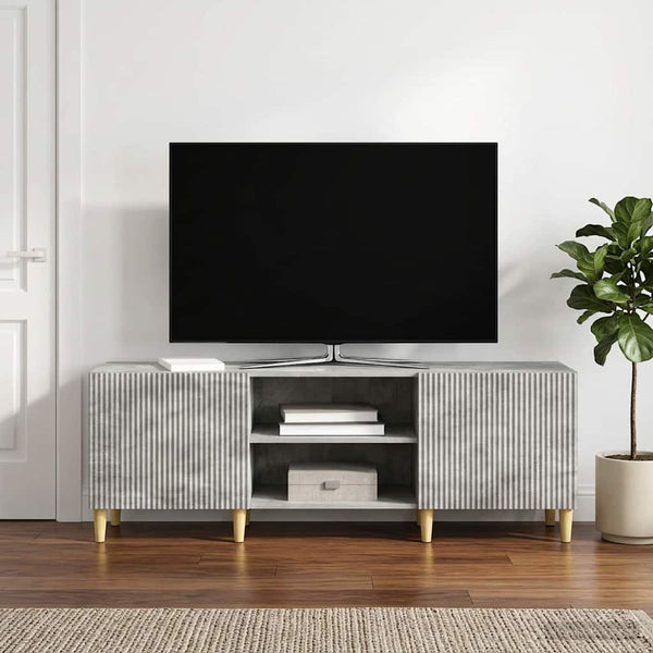 TV-kaappi Betoninharmaa 150 x 31 x 50 cm Tekninen puu