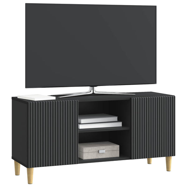 TV-kaappi 102 x 34,5 x 50 cm Musta Tekninen puu