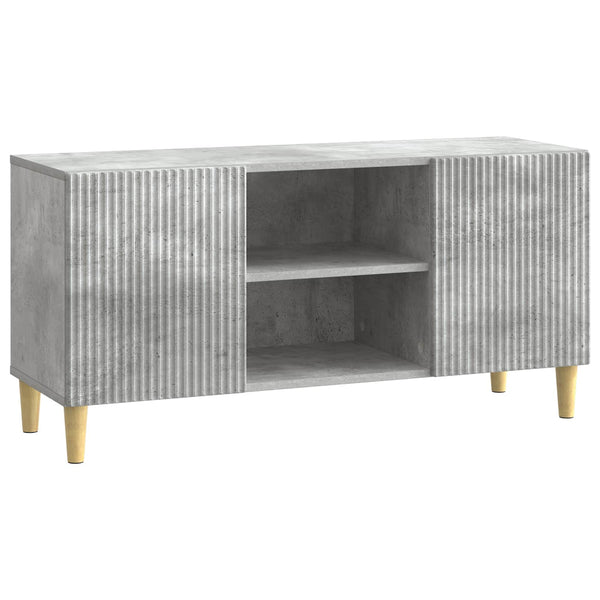 TV-kaappi 102 x 34,5 x 50 cm Betoninharmaa Tekninen puu
