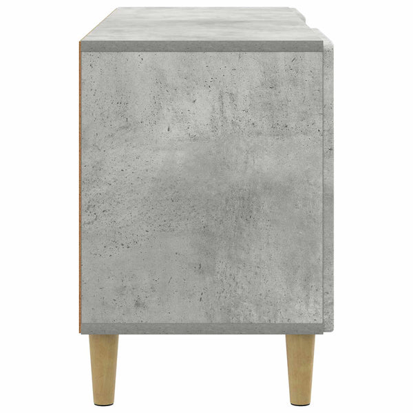 TV-kaappi 102 x 34,5 x 50 cm Betoninharmaa Tekninen puu