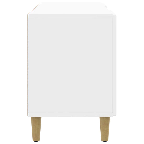 TV-kaappi 102 x 34,5 x 50 cm Korkeakiiltoinen valkoinen