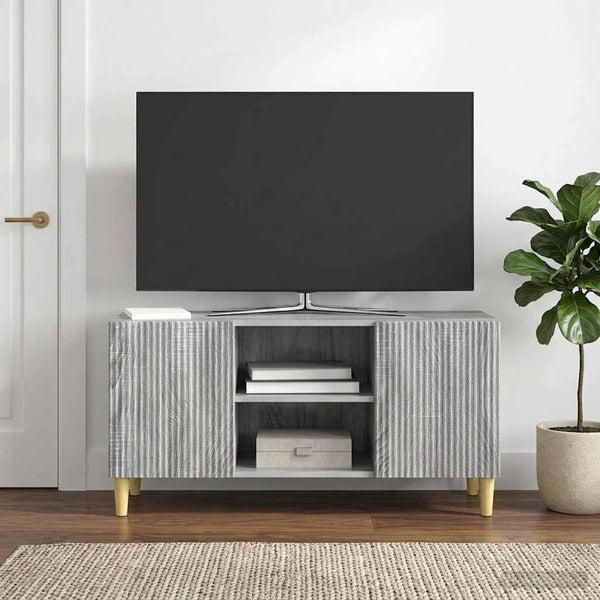 TV-kaappi 102 x 34,5 x 50 cm Harmaa sonoma Tekninen puu