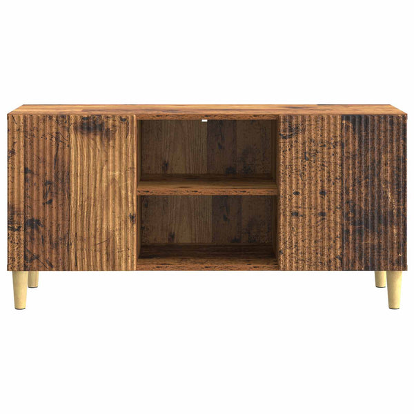 TV-kaappi 102 x 34,5 x 50 cm Vanha puu Tekninen puu