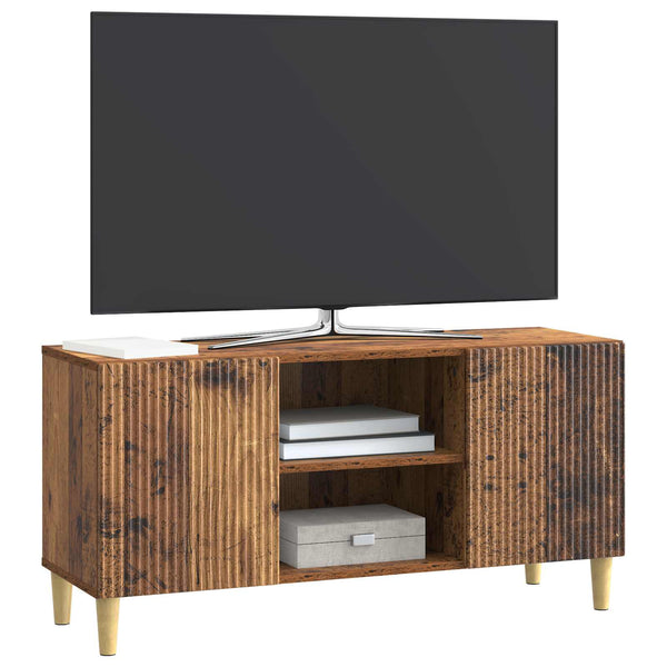TV-kaappi 102 x 34,5 x 50 cm Vanha puu Tekninen puu
