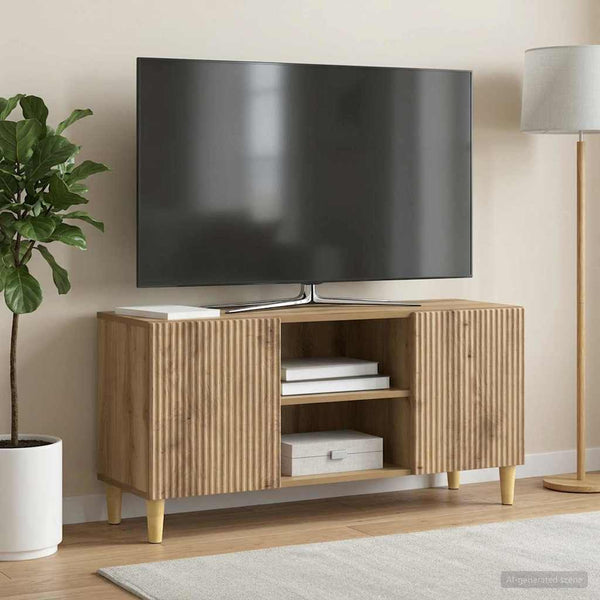 TV-kaappi 102 x 34,5 x 50 cm Artisaanitammi Tekninen puu