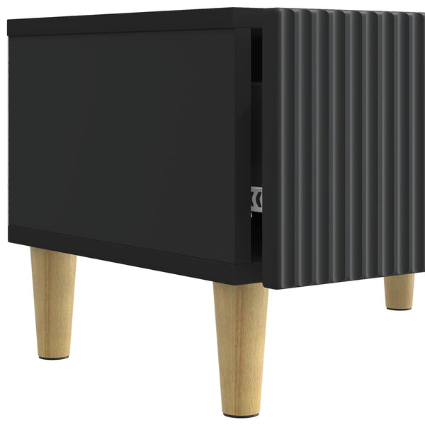 TV-kaappi 147 x 34,5 x 30 cm Musta Tekninen puu