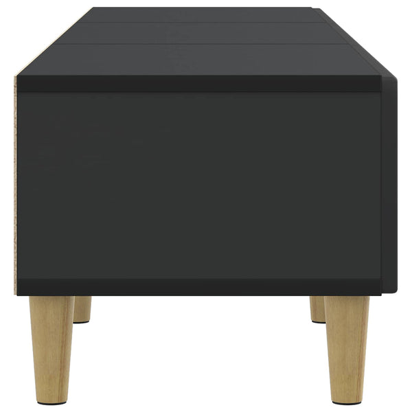 TV-kaappi 147 x 34,5 x 30 cm Musta Tekninen puu