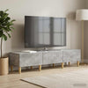 TV-kaappi Betoninharmaa 147 x 34,5 x 30 cm Tekninen puu