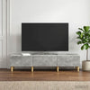 TV-kaappi Betoninharmaa 147 x 34,5 x 30 cm Tekninen puu