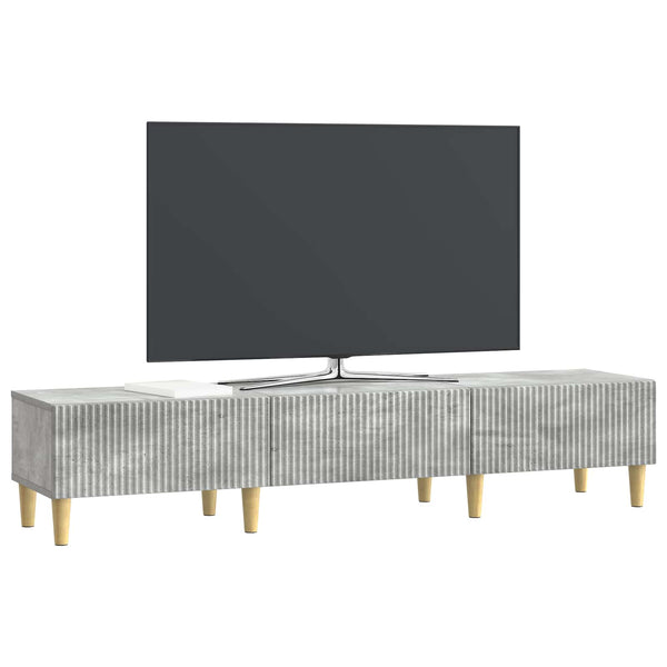 TV-kaappi Betoninharmaa 147 x 34,5 x 30 cm Tekninen puu