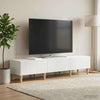 TV-kaappi Korkeakiiltoinen valkoinen 147 x 34,5 x 30 cm