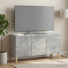 TV-kaappi 99 x 34,5 x 50 cm Betoninharmaa Tekninen puu