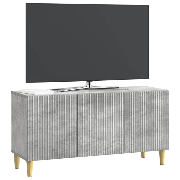 TV-kaappi 99 x 34,5 x 50 cm Betoninharmaa Tekninen puu