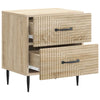 Yöpöytäkaappi 2 kpl Sonoma-tammi 43 x 34,5 x 47,5 cm